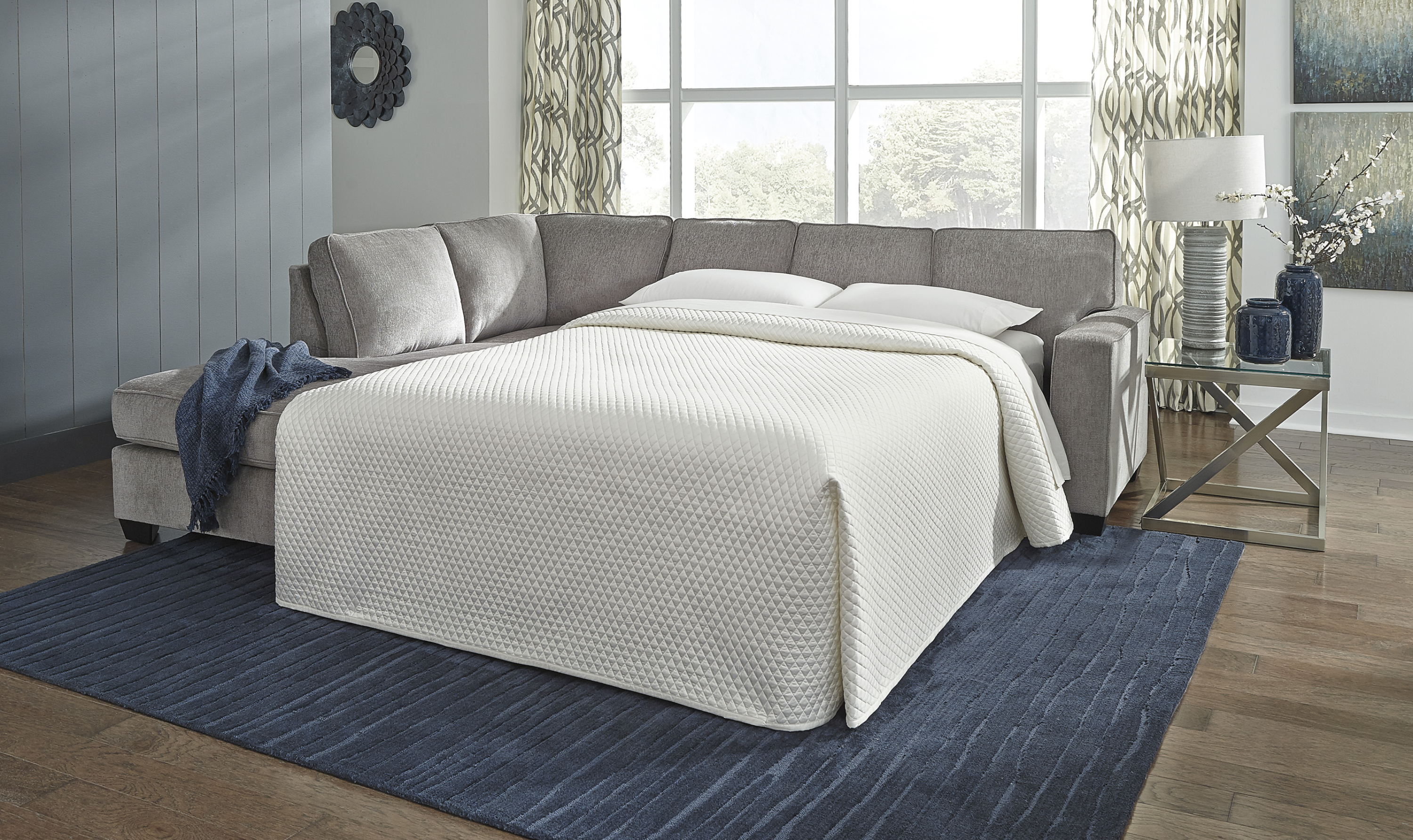 Altari Sectional Sleeper with Chaise-Jennifer Furniture