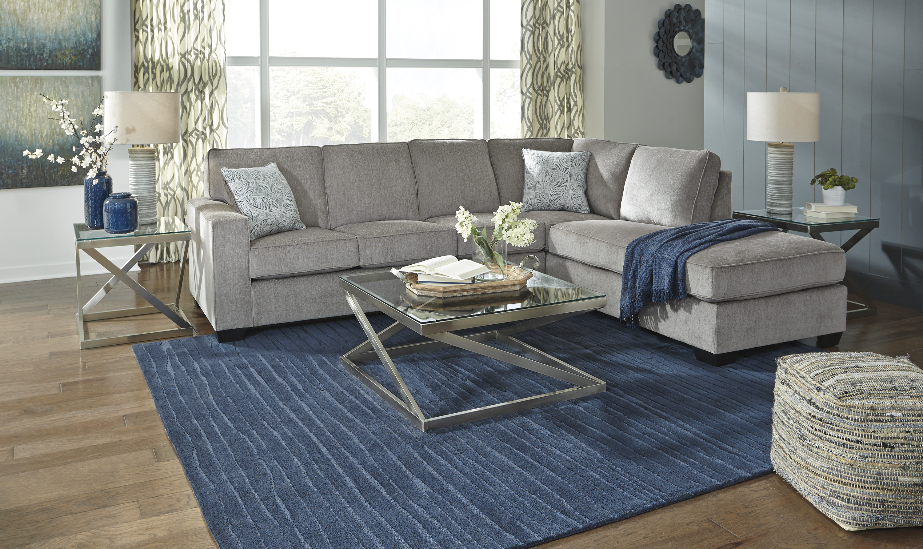 Modern Heritage Altari Sectional Sleeper with Chaise