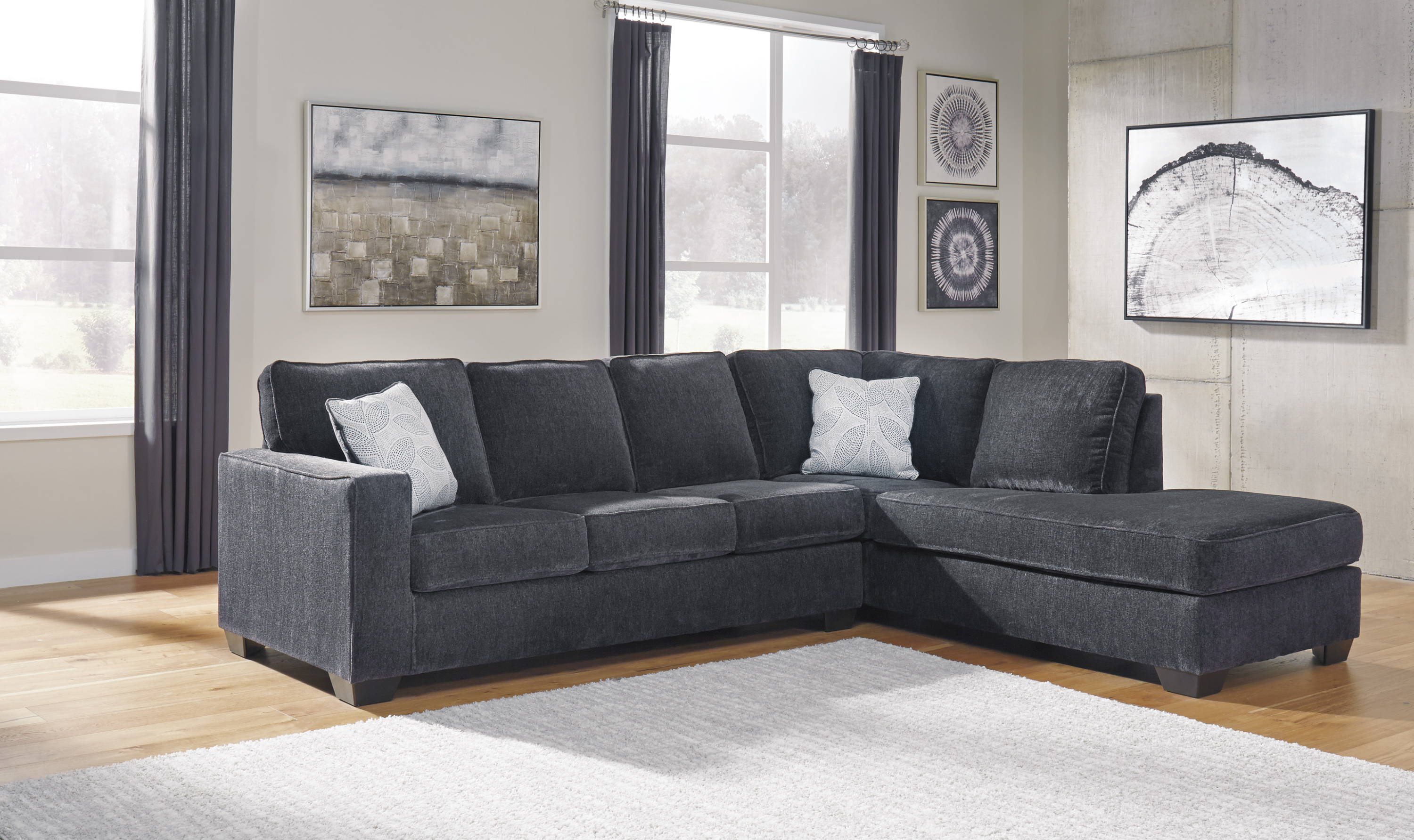Modern Heritage Altari Sectional Sleeper with Chaise