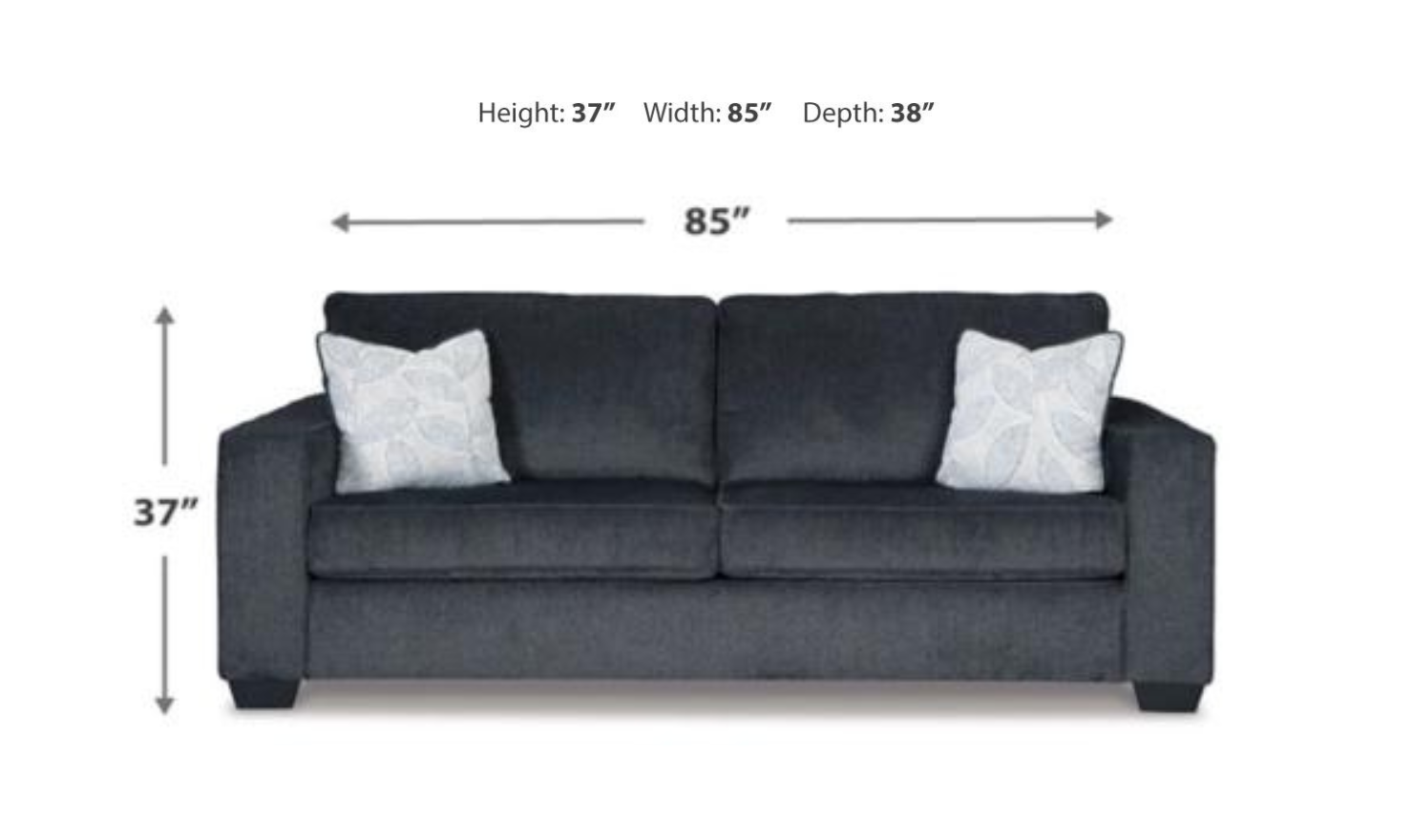 Altari Sleeper Sofa Bed With High-Resiliency Foam Cushions-Jennifer Furniture