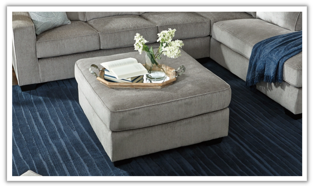 希少　Safavieh Palmer Ottoman　オットマン　グレー Altari_Extra_Large_Ottoman_102