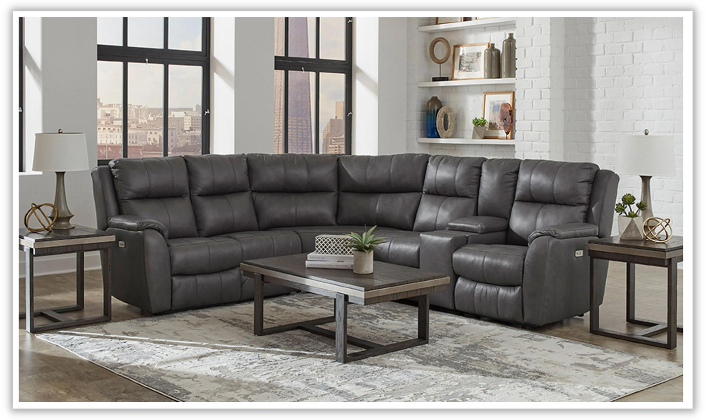 Myria 3-Pieces Recliner Sectional Sofa in Gray