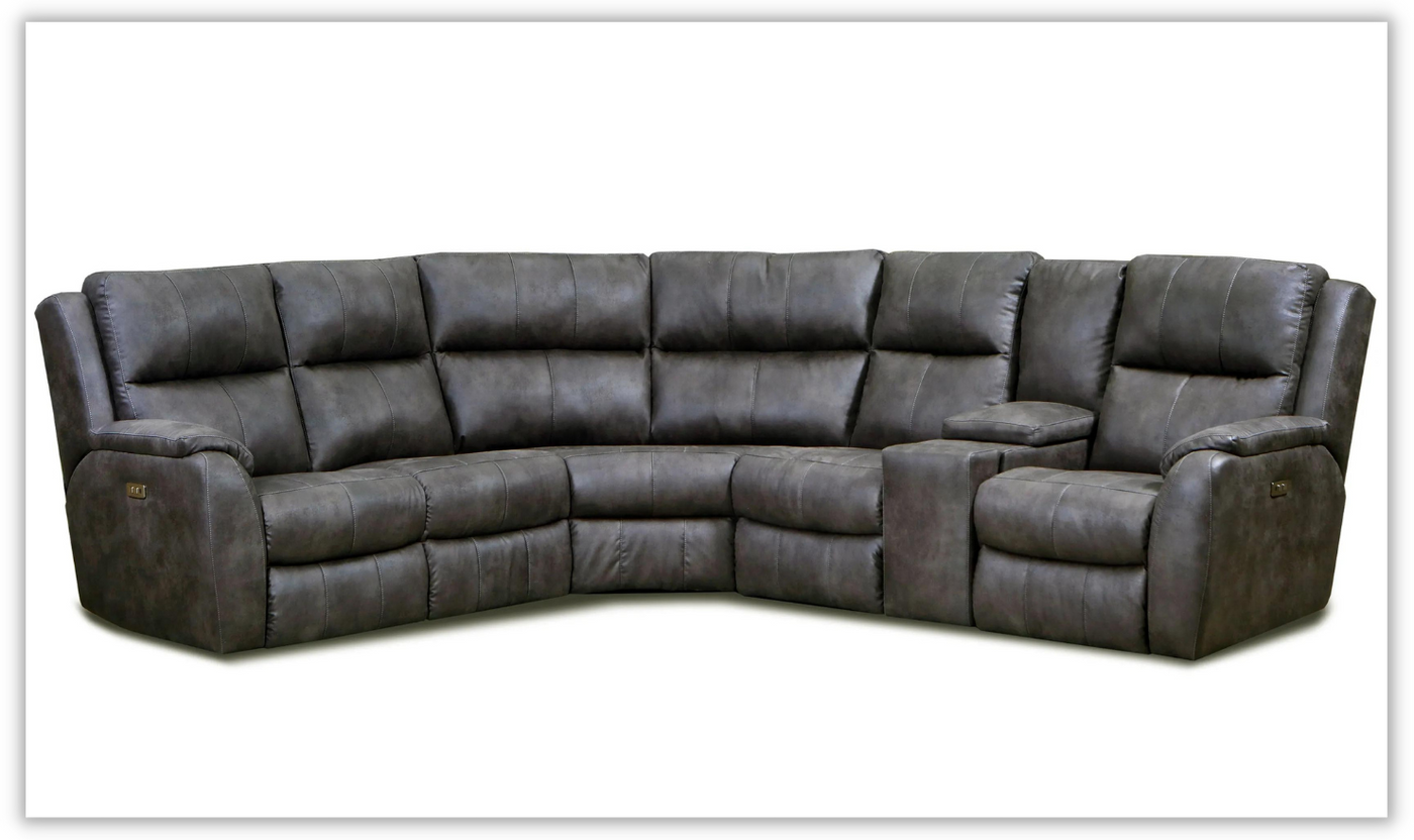 Myria 3-Pieces Recliner Sectional Sofa in Gray