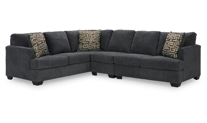 Ambrielle L-Shape Sectional Sofa With Polyester Upholstery