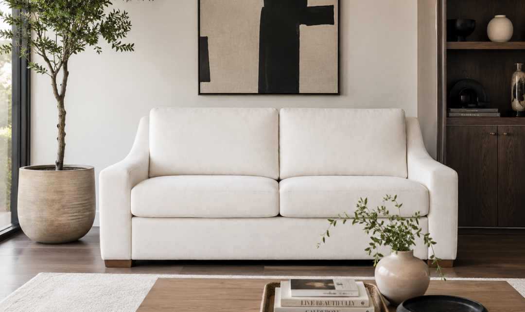 American Leather Alora Comfort Sleeper Sofa with Slope Arms - Jennifer Furniture