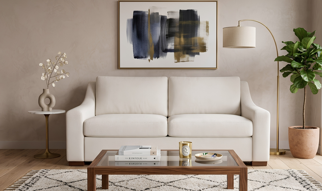 American Leather Alora Comfort Sleeper Sofa with Slope Arms