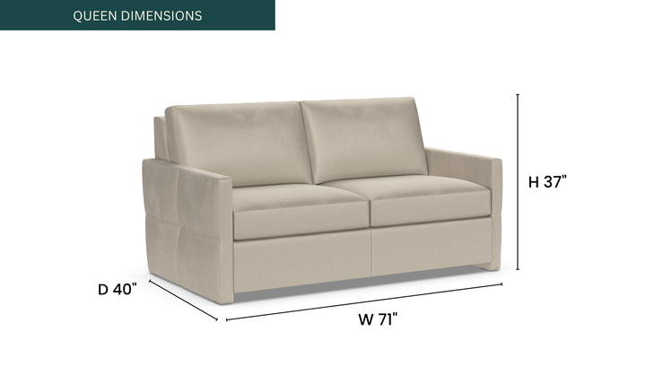 American Leather Bentley Comfort Sleeper With Track Arms