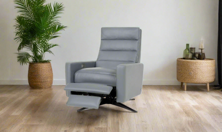 American Leather Cirrus Comfort Air Echo Extra Large Recliner Chair in Gray