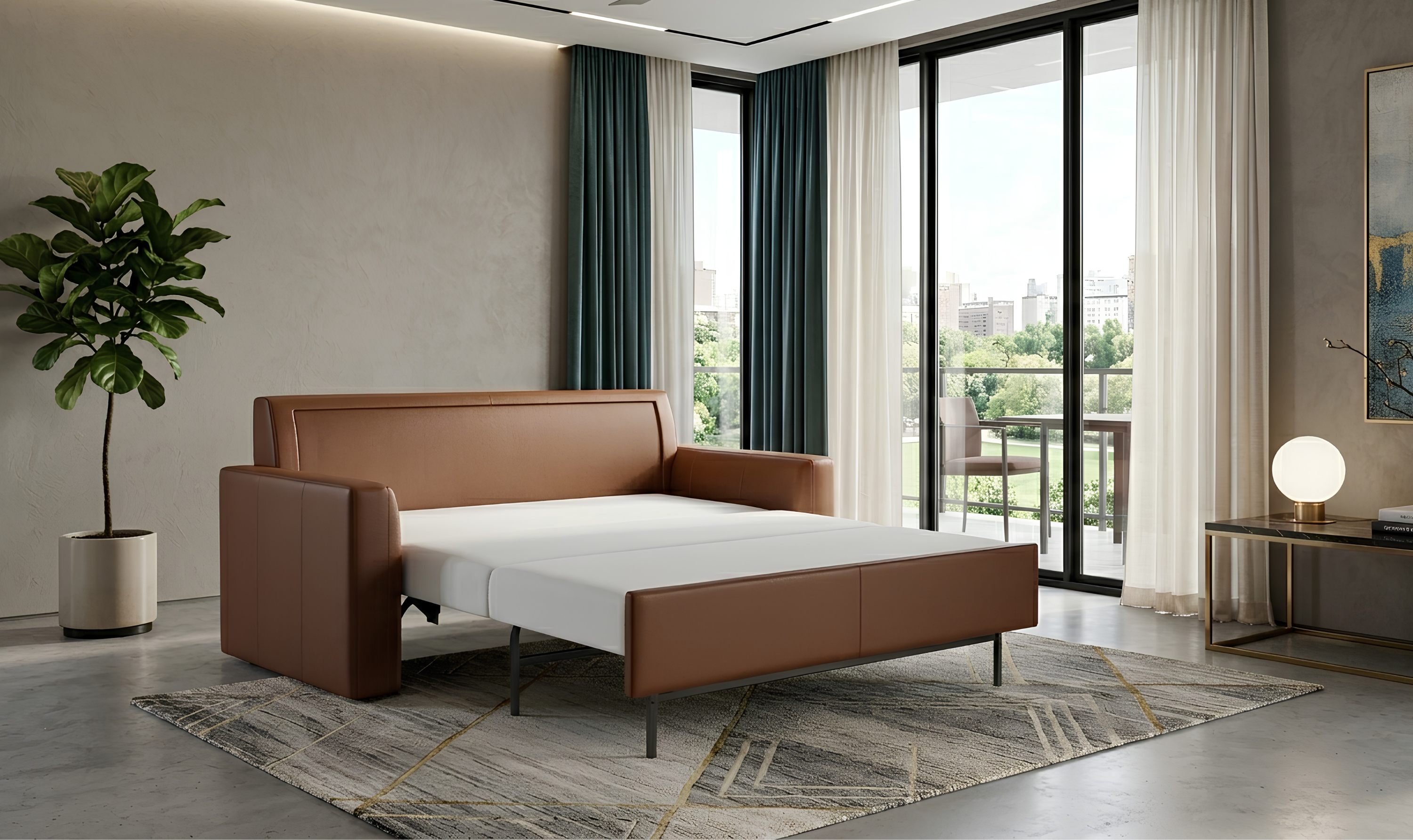 American Leather Clara Comfort Sleeper With Track Arms - Jennifer Furniture
