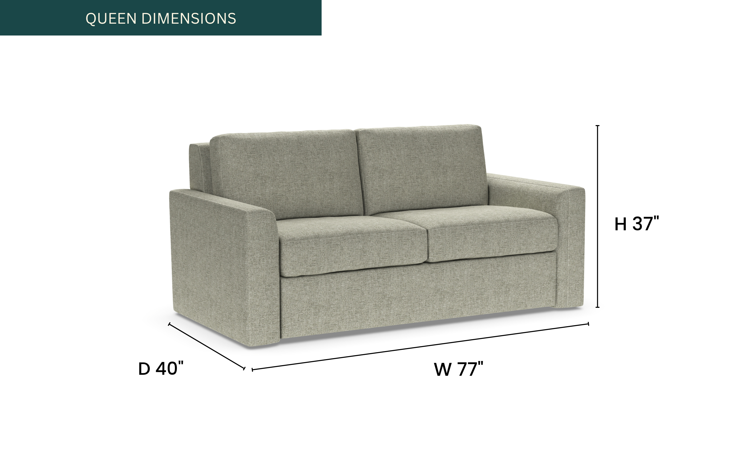 American Leather Clara Comfort Sleeper With Track Arms - Jennifer Furniture