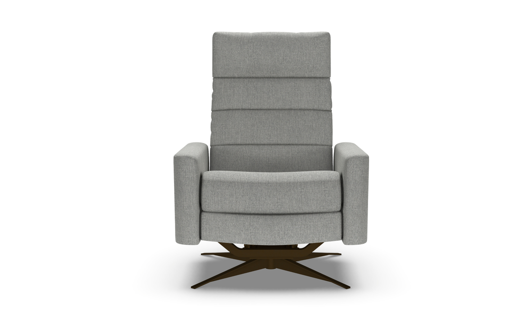 American Leather Comfort Air Echo Cirrus Extra Large Recliner Chair in Gray-jennifer