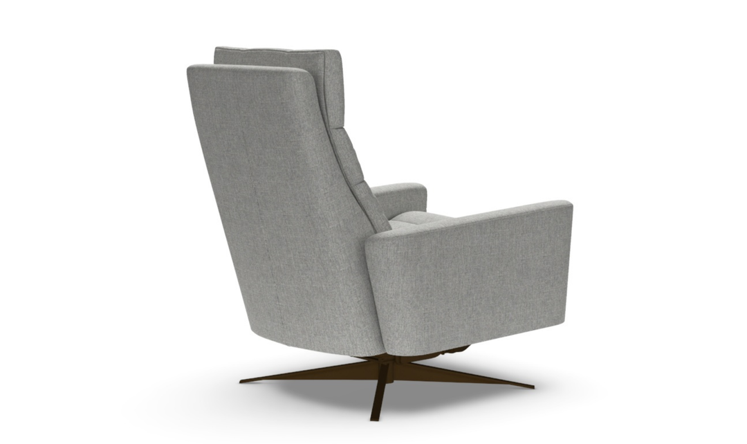 American Leather Comfort Air Echo Cirrus Extra Large Recliner Chair in Gray-jennifer