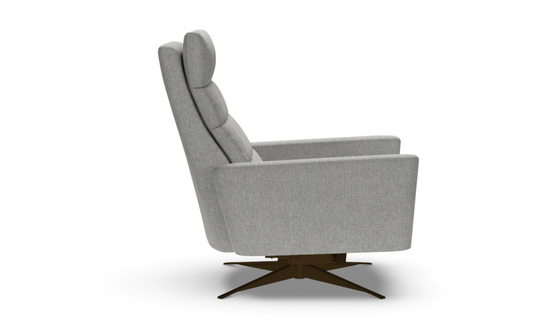 American Leather Comfort Air Echo Cirrus Extra Large Recliner Chair in Gray-jennifer