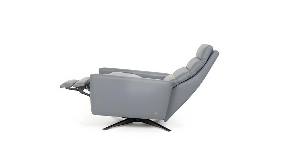 American Leather Comfort Air Echo Cirrus Extra Large Recliner Chair in Gray-jennifer