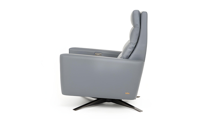 American Leather Comfort Air Echo Cirrus Extra Large Recliner Chair in Gray-jennifer