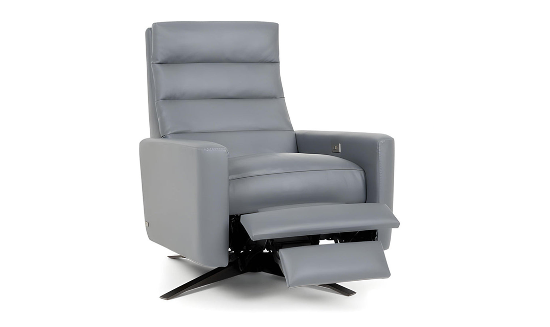 American Leather Comfort Air Echo Cirrus Extra Large Recliner Chair in Gray-jennifer
