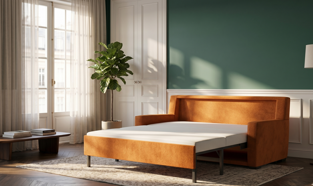 American Leather Comfort Sleeper Lyons With Track Arms