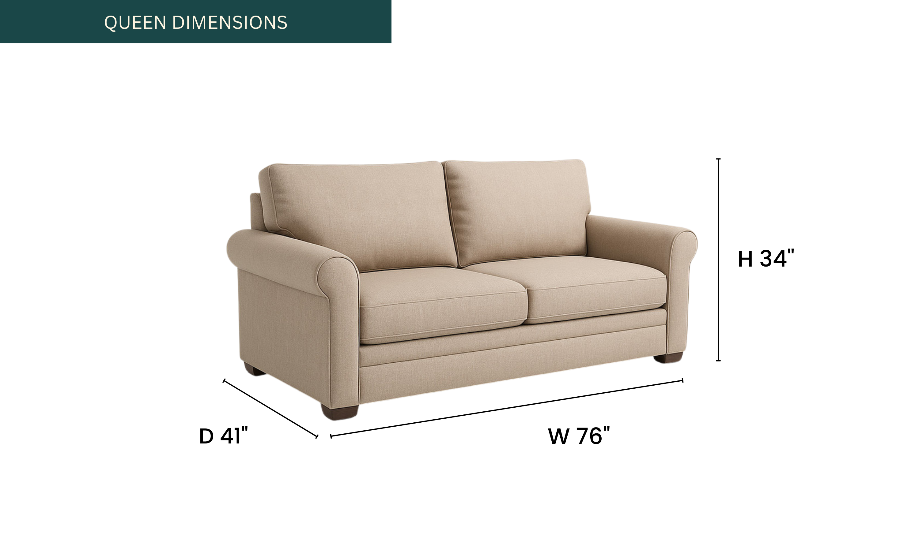 American Leather Gaines Today Sleeper Sofa With Roll Arms - Jennifer Furniture
