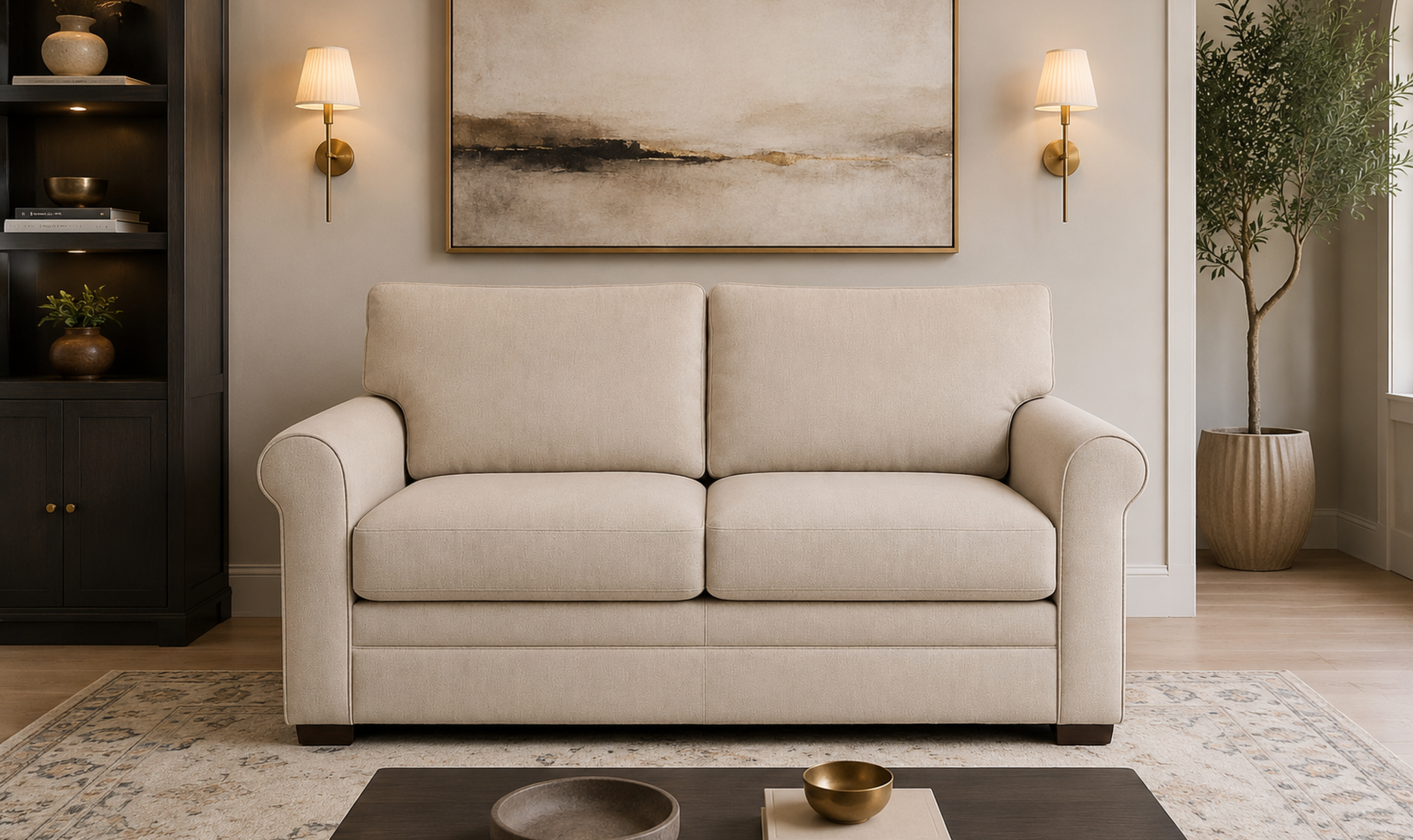 American Leather Gaines Today Sleeper Sofa With Roll Arms - Jennifer Furniture