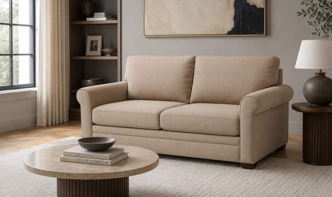 American Leather Gaines Today Sleeper Sofa With Roll Arms - Jennifer Furniture