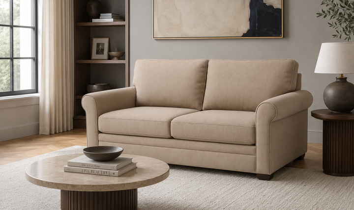 American Leather Gaines Today Sleeper Sofa With Roll Arms - Jennifer Furniture