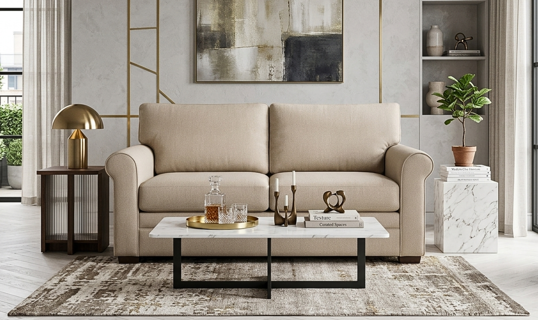 American Leather Gaines Today Sleeper Sofa With Roll Arms - Jennifer Furniture