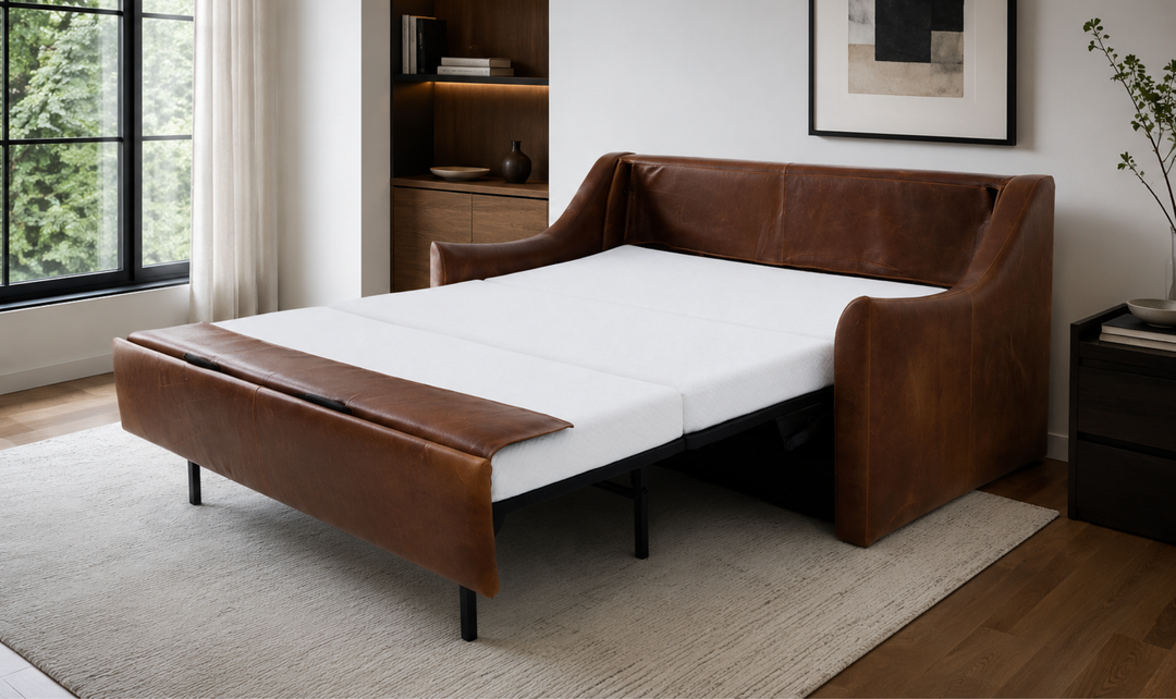 American Leather Hollis Comfort Sleeper With  Slope Arms - Jennifer Furniture