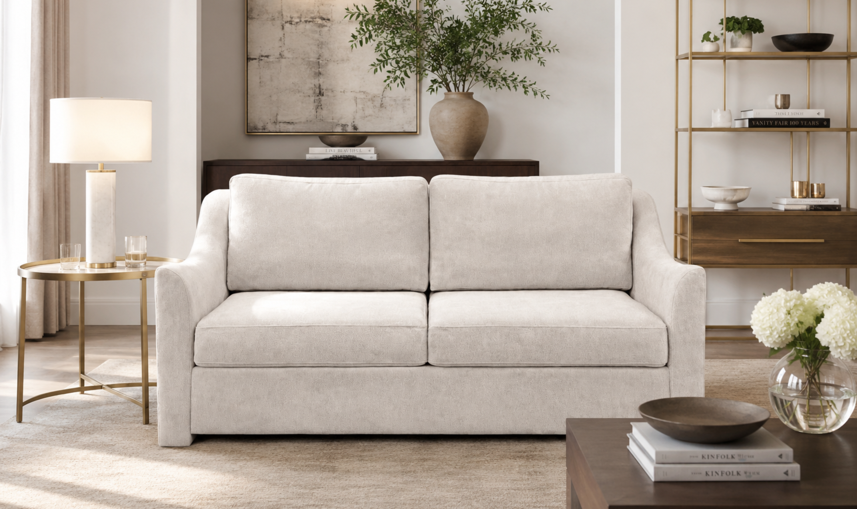 American Leather Today Sleeper Hollis Sofa With Slope Arm
