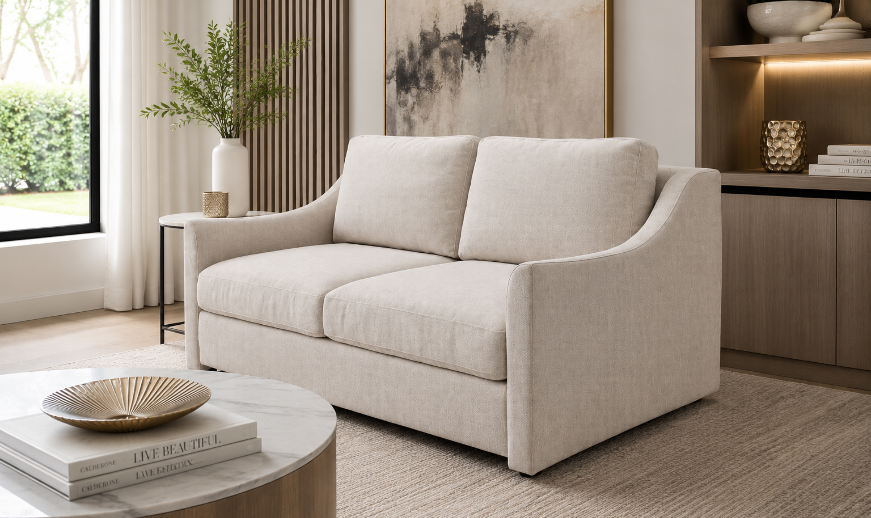 American Leather Today Sleeper Hollis Sofa With Slope Arm