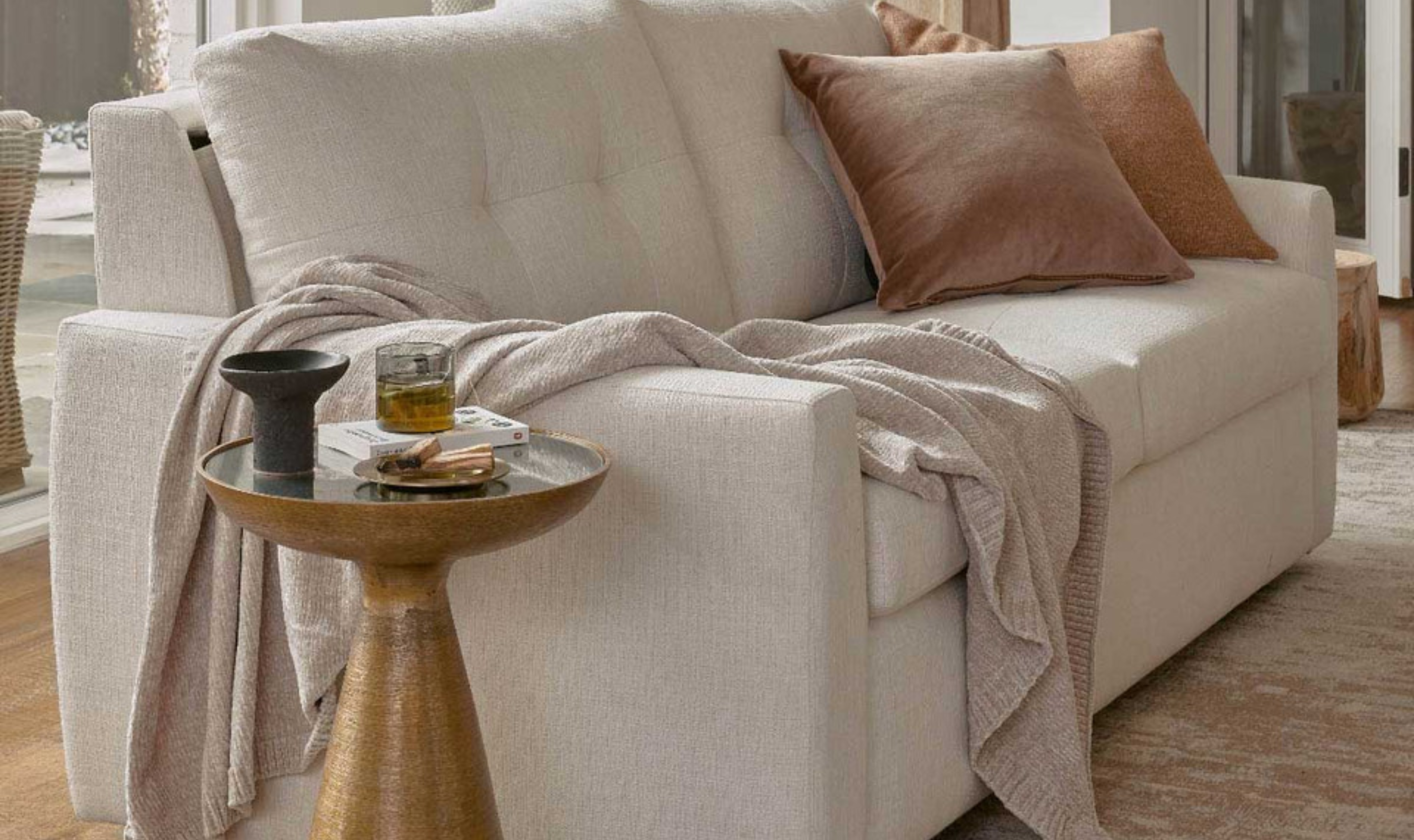 American Leather Langdon Comfort Sleeper With Convex Track Arms