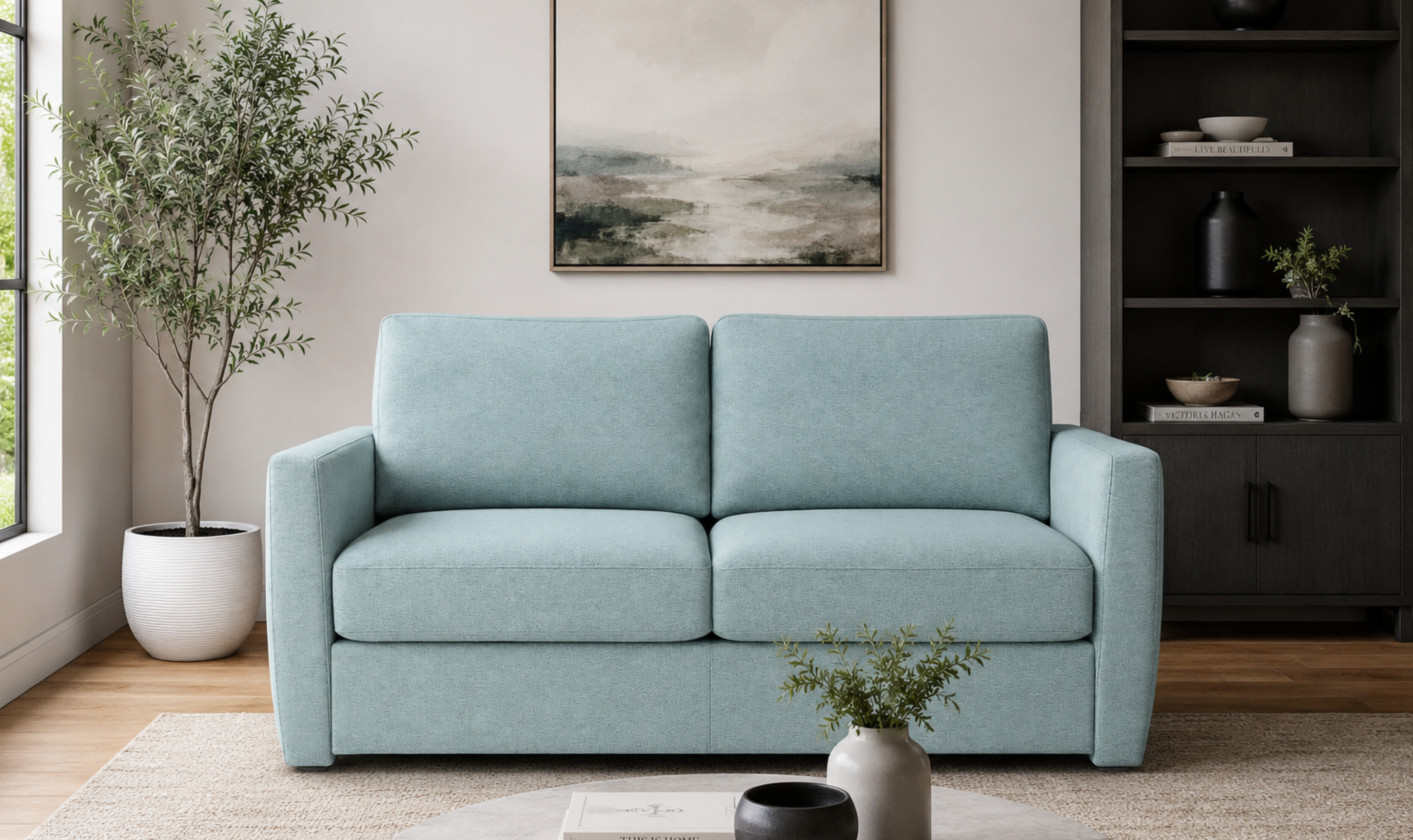 American Leather Langdon Today Sleeper Sofa With Track Arms