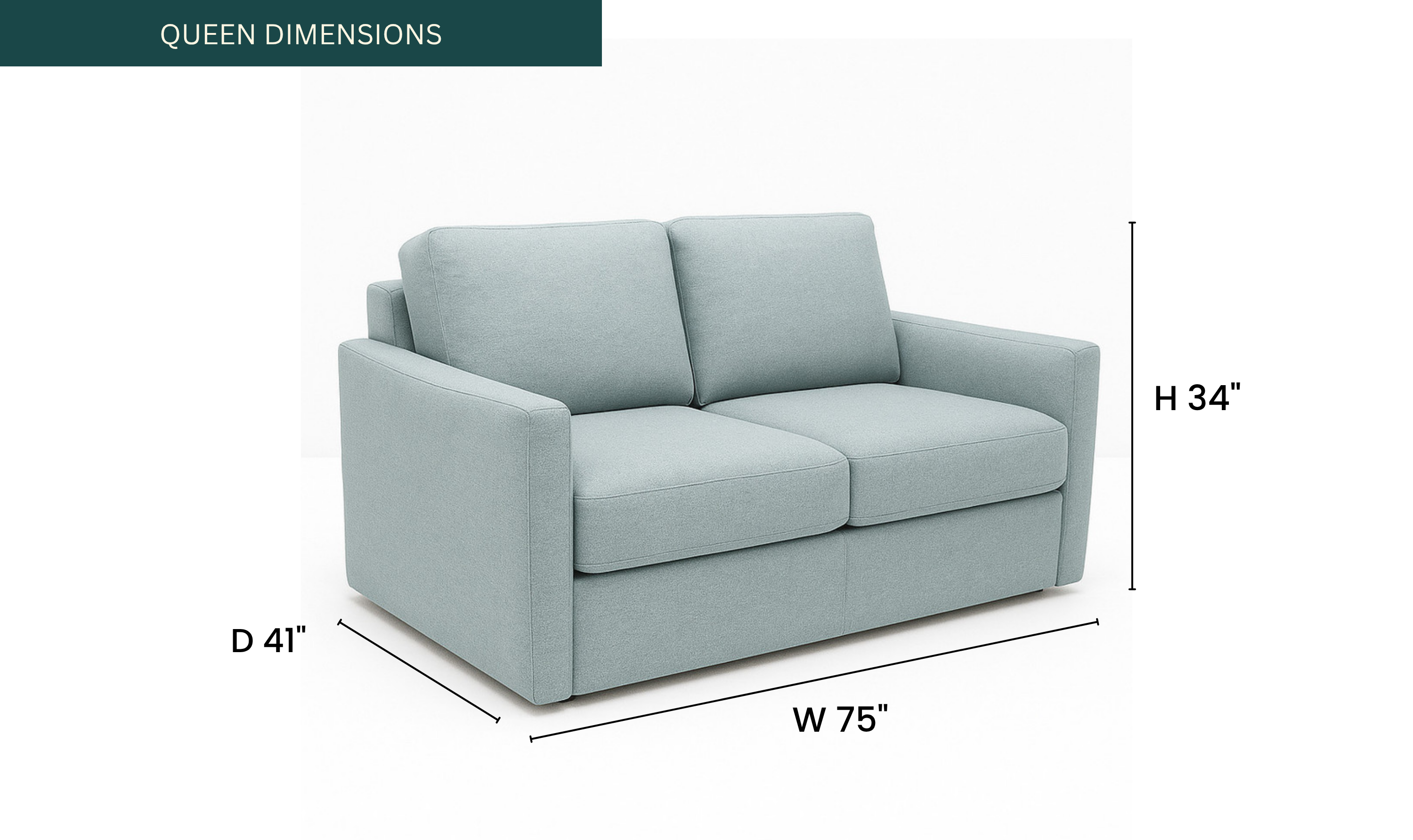 American Leather Langdon Today Sleeper Sofa With Track Arms