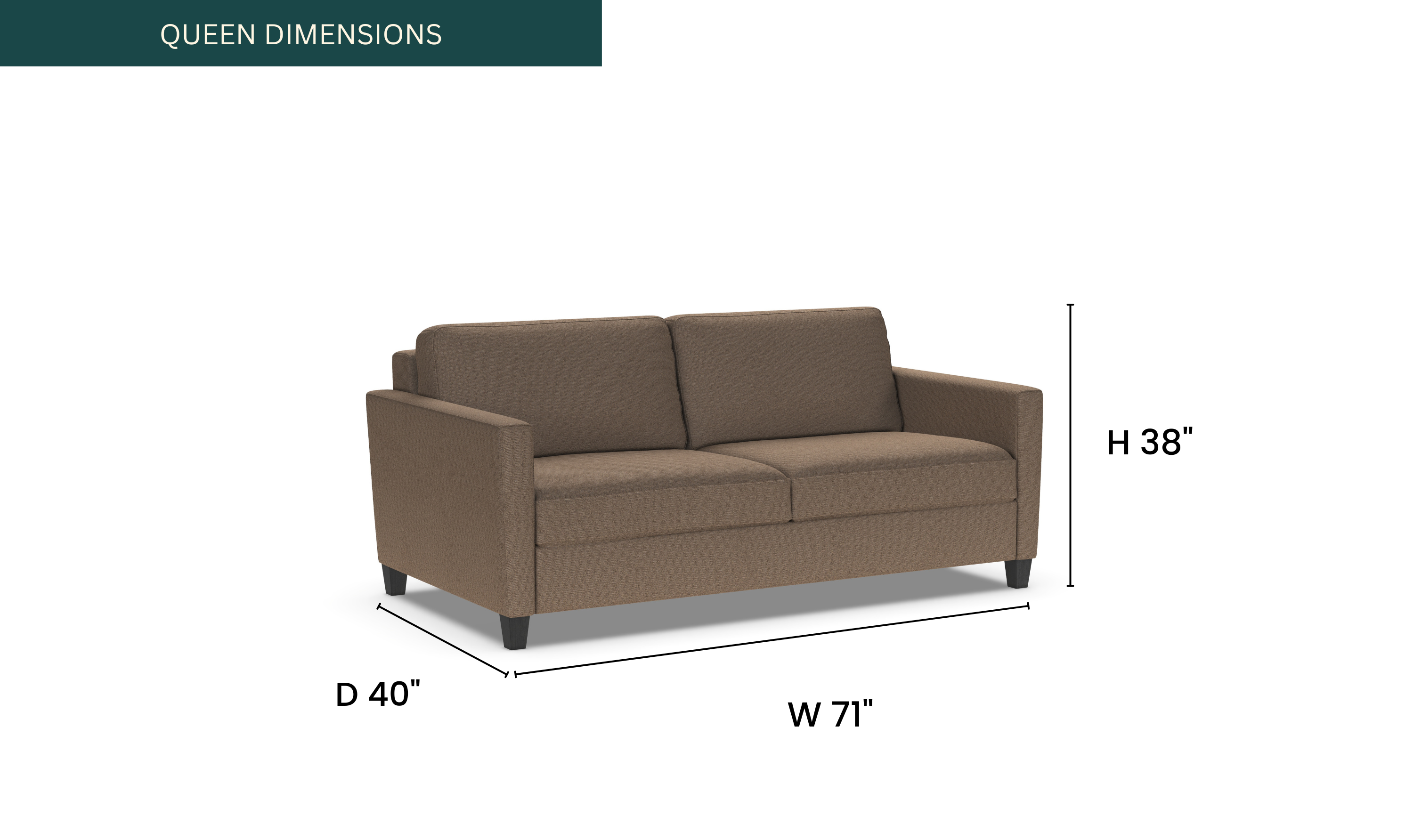 American Leather Naomi Comfort Sleeper With Track Arms - Jennifer Furniture