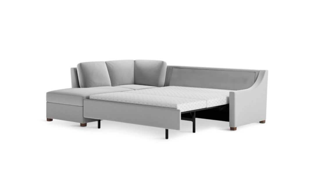 American Leather Perry Comfort Sectional Sleeper Sofa In Queen Size - Jennifer Furniture