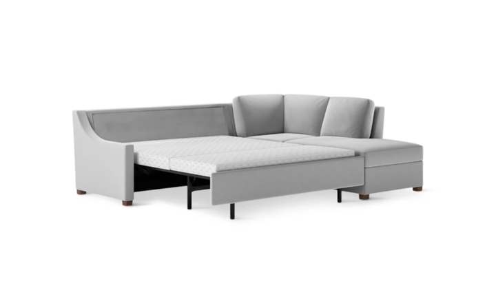 American Leather Perry Comfort Sectional Sleeper Sofa In Queen Size - Jennifer Furniture