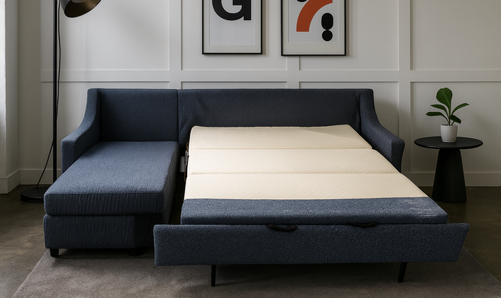 American Leather Perry L-Shape Sectional Sleeper