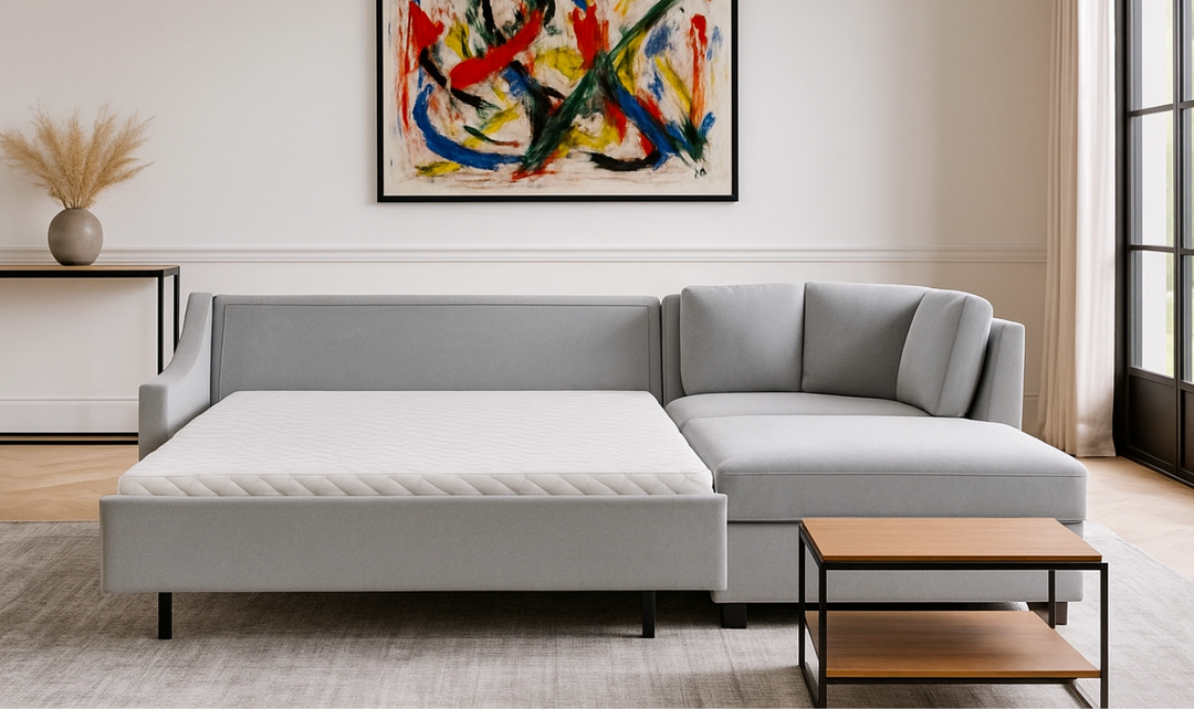 American Leather Perry L-Shape Sectional Sleeper