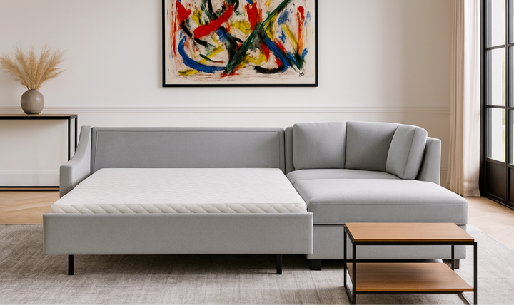 American Leather Perry L-Shape Sectional Sleeper