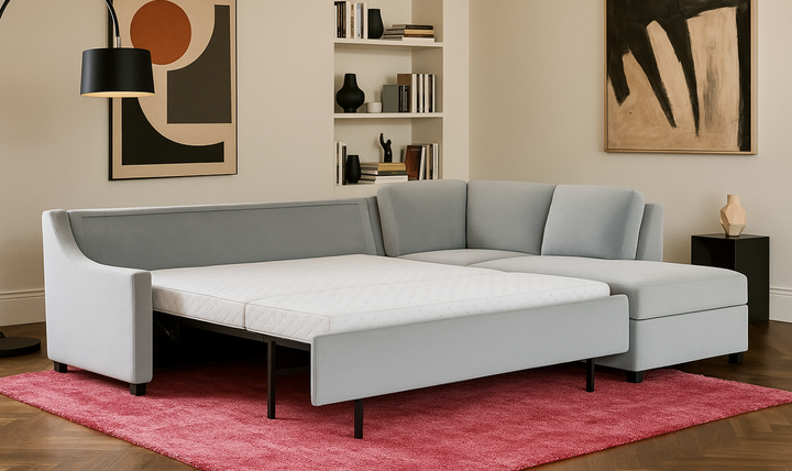 American Leather Perry L-Shape Sectional Sleeper-jennifer furniture