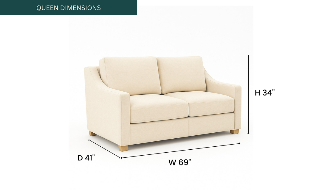 American Leather Perry Today Sleeper With Reverse Tapered Arms - Jennifer Furniture