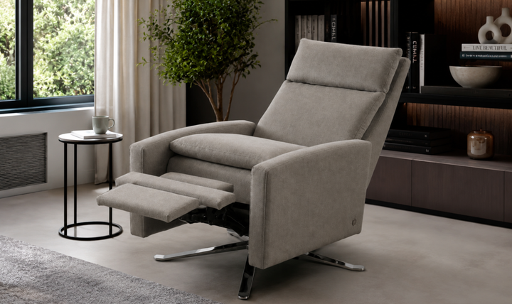 American Leather Simon Swivel Reclining Chair - Jennifer Furniture