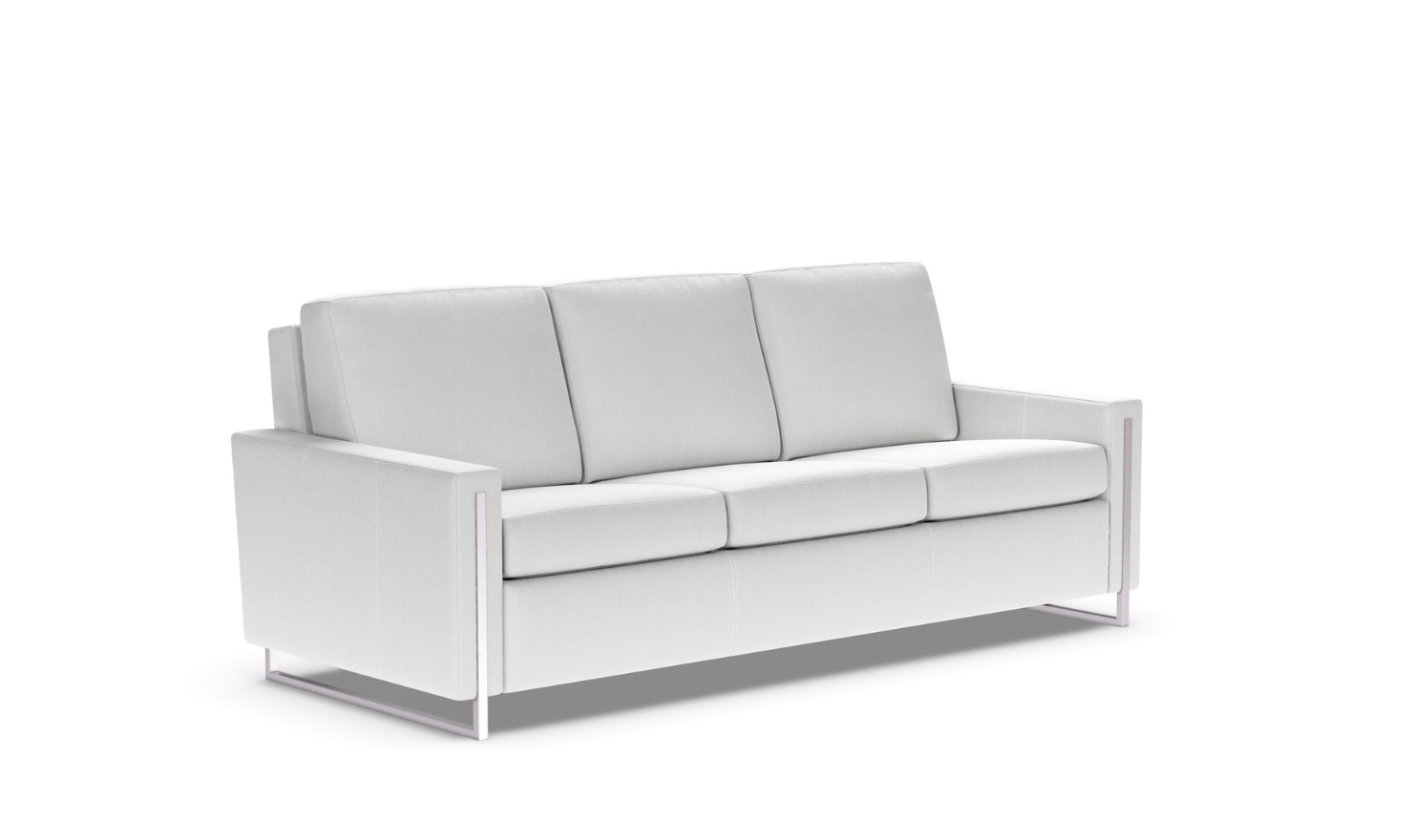 American Leather Comfort Sulley White Sleeper Sofa With Track Arms