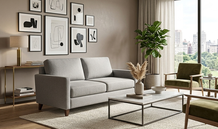 American Leather Today Sleeper Harris With Curved Track Arms - Jennifer Furniture