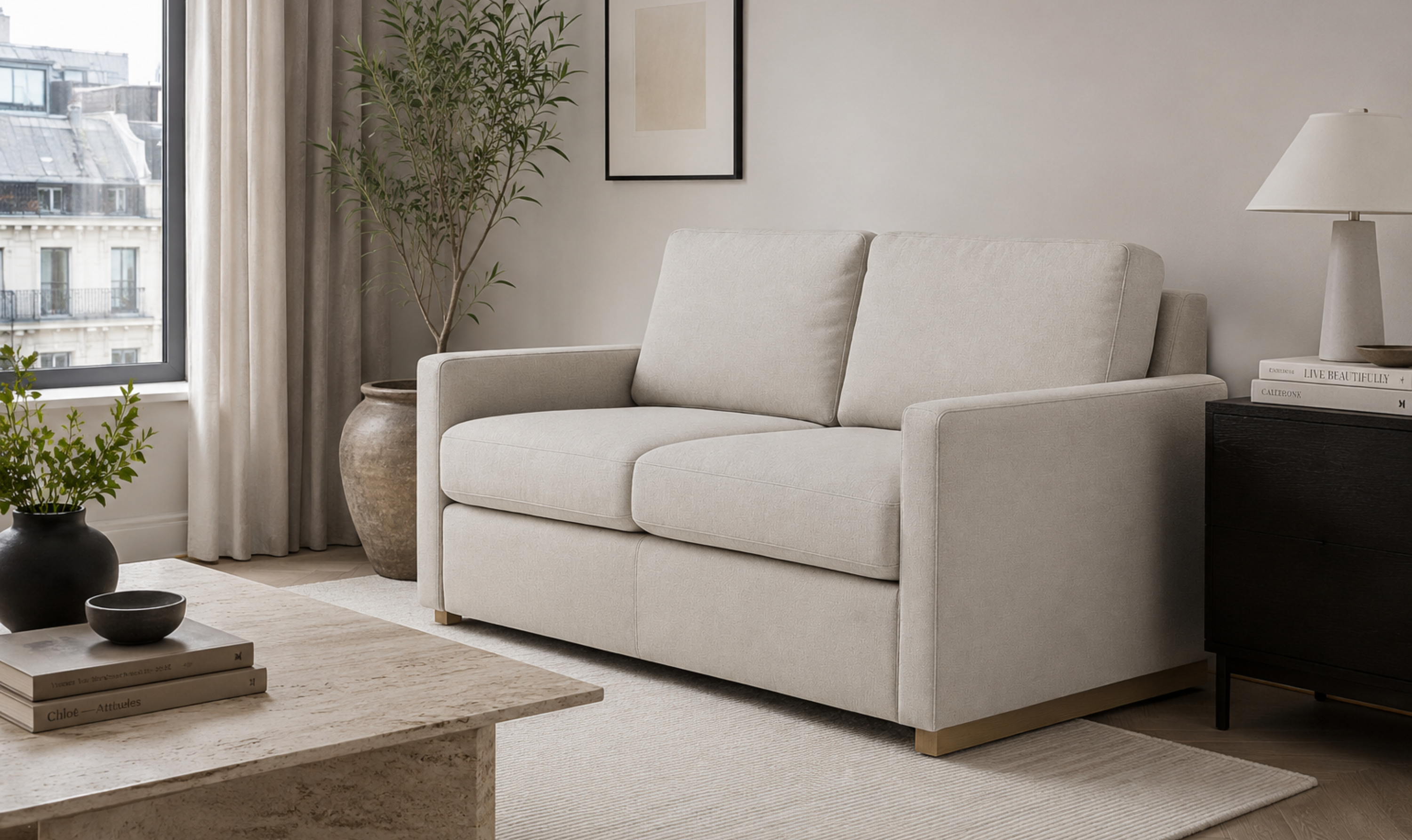 American Leather Today Sleeper Pearson Sleeper With Sleek Track Arms - Jennifer Furniture