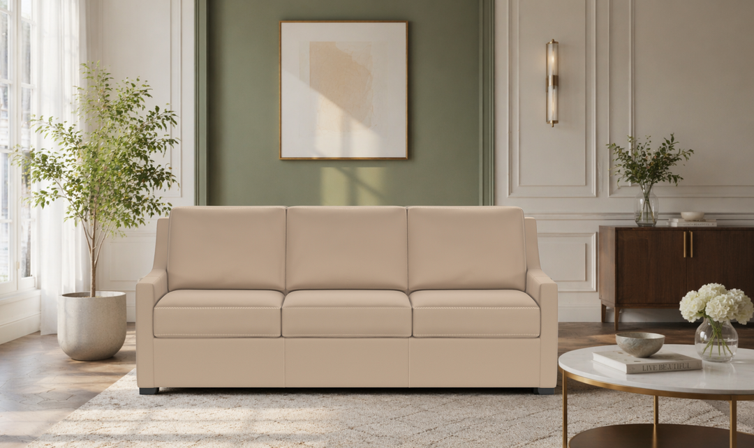American Leather Comfort Sleeper Perry With Reverse Tapered Arms