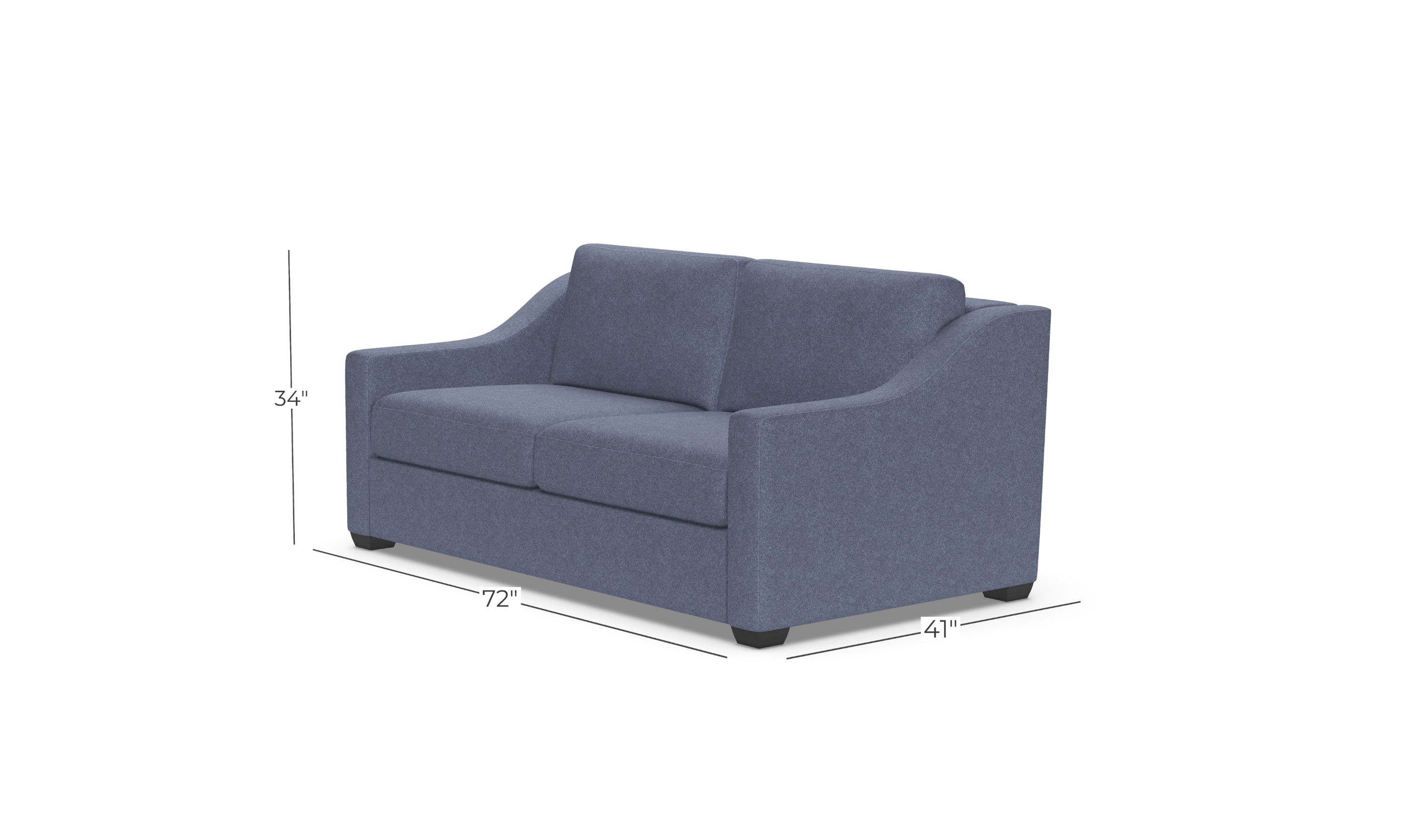 American Leather Today Sleeper Alora With Slope Arms