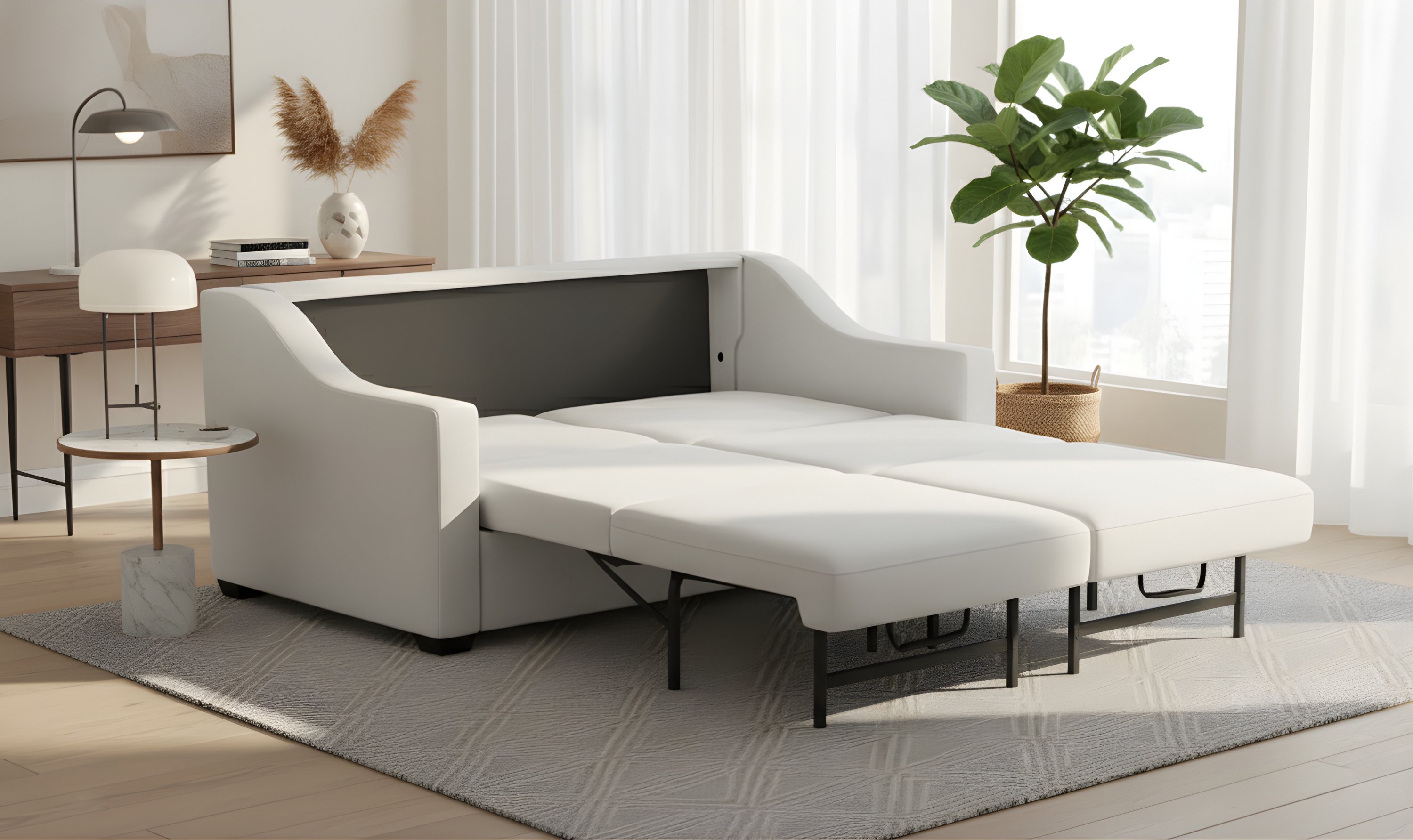 American Leather Today Sleeper Alora With Slope Arms