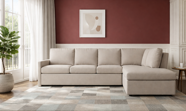 American Leather Comfort Sleeper Bentley Fabric Sectional Sleeper Sofa