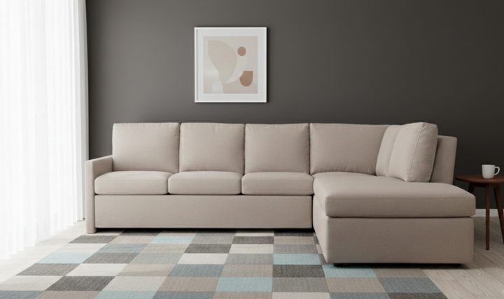 American Leather Comfort Sleeper Bentley Fabric Sectional Sleeper Sofa