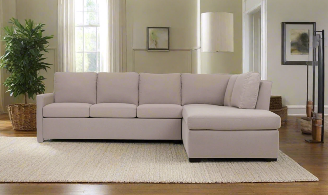 American Leather Comfort Sleeper Bentley Fabric Sectional Sleeper Sofa
